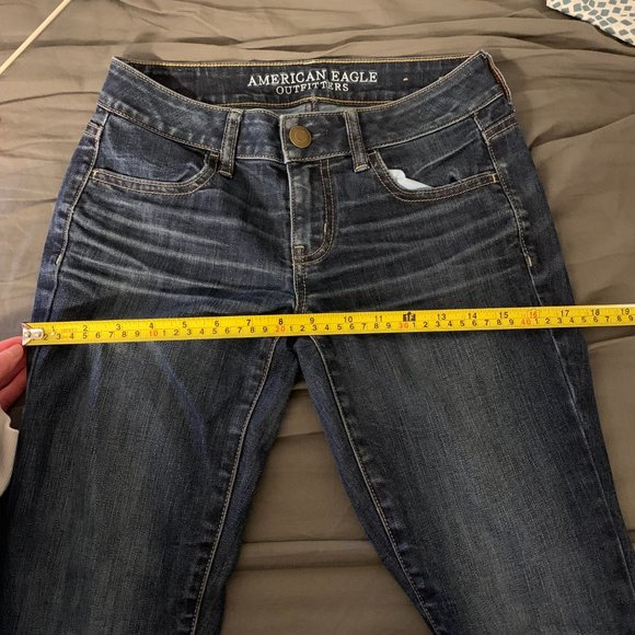 American Eagle Jegging Size 2 Regular Crop Jeans - Picture 11 of 14